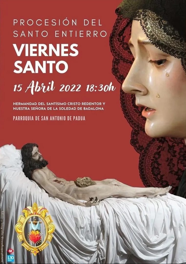 Cartel de Semana Santa en Badalona 2022